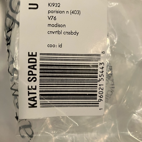 kate spade NWT Navy Saffiano Pearl-Accent Convertible Crossbody Bag - Picture 6 of 6